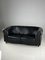 Black Leather Sofa from Joris 17