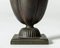 Moderne skandinavische Vase aus Bronze von GAB, 1930er 5