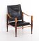 Black Leather Safari Chair by Kaare Klint, 1960s, Image 3