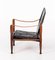 Schwarzer Safari Stuhl aus Leder von Kaare Klint, 1960er 6