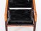 Schwarzer Safari Stuhl aus Leder von Kaare Klint, 1960er 7