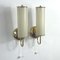 Art Deco Tubular Opaline Glass & Brass Sconces, Germany, 1930s, Set of 2, Image 13