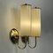 Art Deco Tubular Opaline Glass & Brass Sconces, Germany, 1930s, Set of 2 12