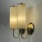 Art Deco Tubular Opaline Glass & Brass Sconces, Germany, 1930s, Set of 2 11