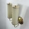 Art Deco Tubular Opaline Glass & Brass Sconces, Germany, 1930s, Set of 2 14