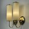 Art Deco Tubular Opaline Glass & Brass Sconces, Germany, 1930s, Set of 2 6