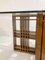 Mesa de comedor italiana Mid-Century moderna de madera y vidrio, años 60, Imagen 8