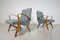 Mid-Century Modern Sessel, Tschechische Republik, 1950er, 2er Set 5