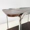 Italian Mid-Century Modern Wood and Metal Cart with Double Shelf, 1940s, Image 10