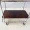 Italian Mid-Century Modern Wood and Metal Cart with Double Shelf, 1940s, Image 12