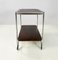 Italian Mid-Century Modern Wood and Metal Cart with Double Shelf, 1940s 4