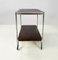 Italian Mid-Century Modern Wood and Metal Cart with Double Shelf, 1940s, Image 4