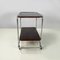 Italian Mid-Century Modern Wood and Metal Cart with Double Shelf, 1940s, Image 2