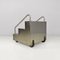 Italian Modern Wood, Rubber and Steel Staircase Bar Cabinet or Display, 1980s, Image 5