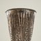 Handgefertigte Art Deco Vase aus patiniertem Silberblech, 1930er 3