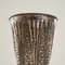 Handmade Art Deco Vase in Patinated Silver Plate, 1930s 3