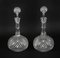 Antique Etched Glass Decanters and Stoppers, 19th Century, Set of 2 7