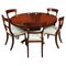 Antique William IV Loo Dining Table and Chairs 19th Century, Set of 7 1