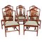 Shield Back Dining Chairs attributed to William Tillman, 1980s, Set of 8 1
