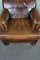 Vintage Sheepskin Leather Armchair, Image 7