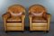 Sheep Leather Club Chairs by Bart van Bekhoven, Set of 2 2