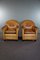 Sheep Leather Club Chairs by Bart van Bekhoven, Set of 2 1