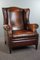 Large Sheep Leather Wing Chair 2