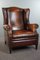 Large Sheep Leather Wing Chair, Image 2