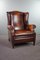 Large Sheep Leather Wing Chair 1