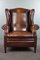Large Sheep Leather Wing Chair, Image 3