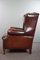 Large Sheep Leather Wing Chair, Image 6