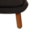 Pelikan Stuhl aus dunkelgrauem Hallingdal Stoff von Finn Juhl 9