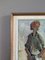 Standing Figure, 1950s, Oil on Board, Framed 7