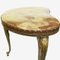Table d'Appoint Baroque Vintage en Forme de Rein en Marbre & Laiton 10