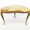 Table d'Appoint Baroque Vintage en Forme de Rein en Marbre & Laiton 9