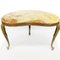 Vintage Baroque Kidney-Shaped Marble & Brass Side Table 9