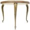 Vintage Baroque Kidney-Shaped Marble & Brass Side Table 5