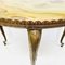 Tavolino vintage barocco a forma di rene in marmo e ottone, Immagine 2