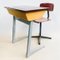 Vintage Schreibtisch mit Schulstuhl, 1950er, 2er Set 2
