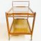 Vintage English Wood Bar Cart from Staples & Co., 1960s 3