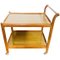 Vintage English Wood Bar Cart from Staples & Co., 1960s 4