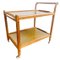 Vintage English Wood Bar Cart from Staples & Co., 1960s 2