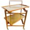 Vintage English Wood Bar Cart from Staples & Co., 1960s 7