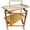 Vintage English Wood Bar Cart from Staples & Co., 1960s, Image 7