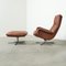 S231 Lounge Chair & Stool from de Sede, 1970s, Set of 2 3