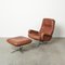 S231 Lounge Chair & Stool from de Sede, 1970s, Set of 2 2