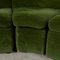 Vintage Curved Velour Six-Module Sectional & Lounge Chair, 1970s, Set of 7 18