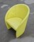 Intervista Club Chair in Chartreuse Leather from Poltrona Frau, Italy, 1989 5