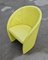 Intervista Club Chair in Chartreuse Leather from Poltrona Frau, Italy, 1989, Image 5