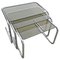 Chrome and Smoked Glass Nesting Tables by Milo Baughman, Italy, 1970s, Set of 3 1